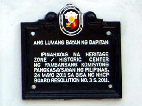 The Old Town of Dapitan historical marker