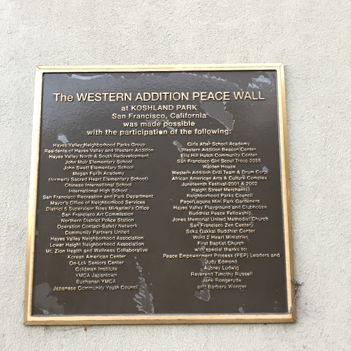 The Western Addition Peace Wall