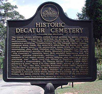 Historic Decatur Cemetery