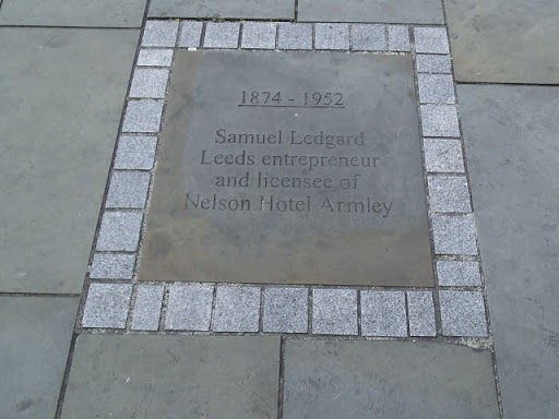 Pavement plaque to Samuel Ledgard
