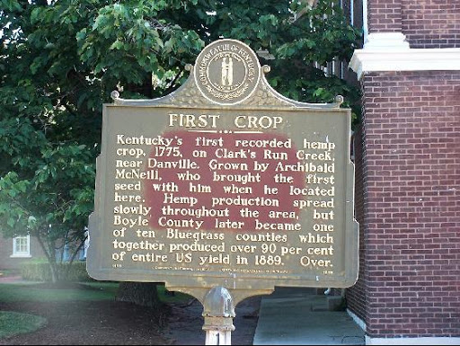 Kentucky's First Hemp Crop Historical Marker