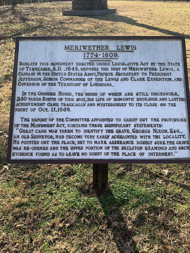Meriwether Lewis Burial Site