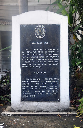 Casa Real historical marker