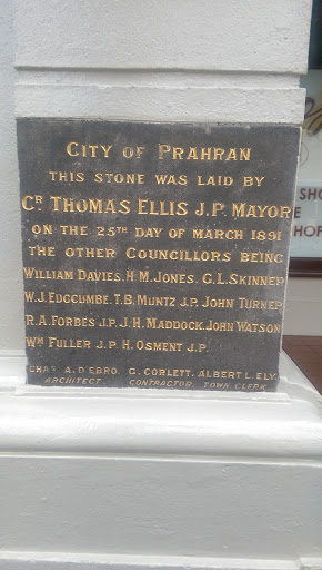 Prahran Market Foundation Stone