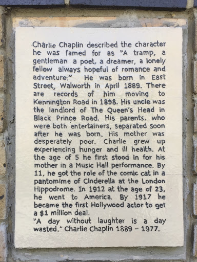 Charlie Chaplin Grew Up Round Here