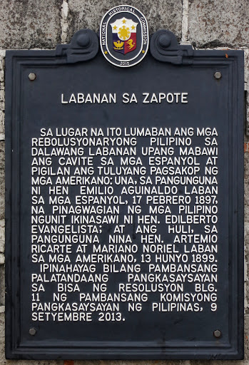 Battle of Zapote historical marker