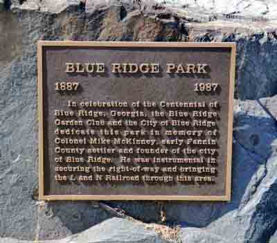 Blue Ridge Park 1887 ~ 1897