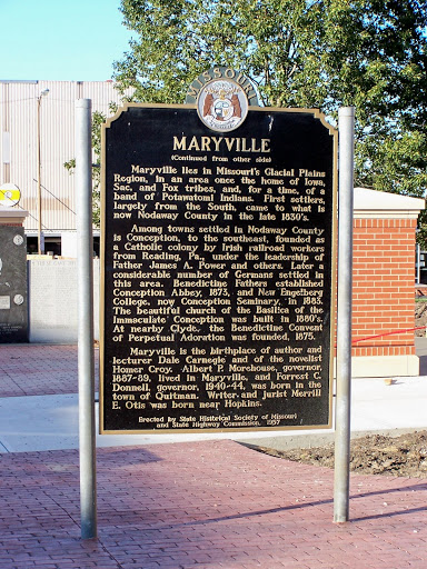 Historical Marker Maryville, Missouri