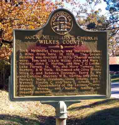 Rock Methodist Church Wilkes County