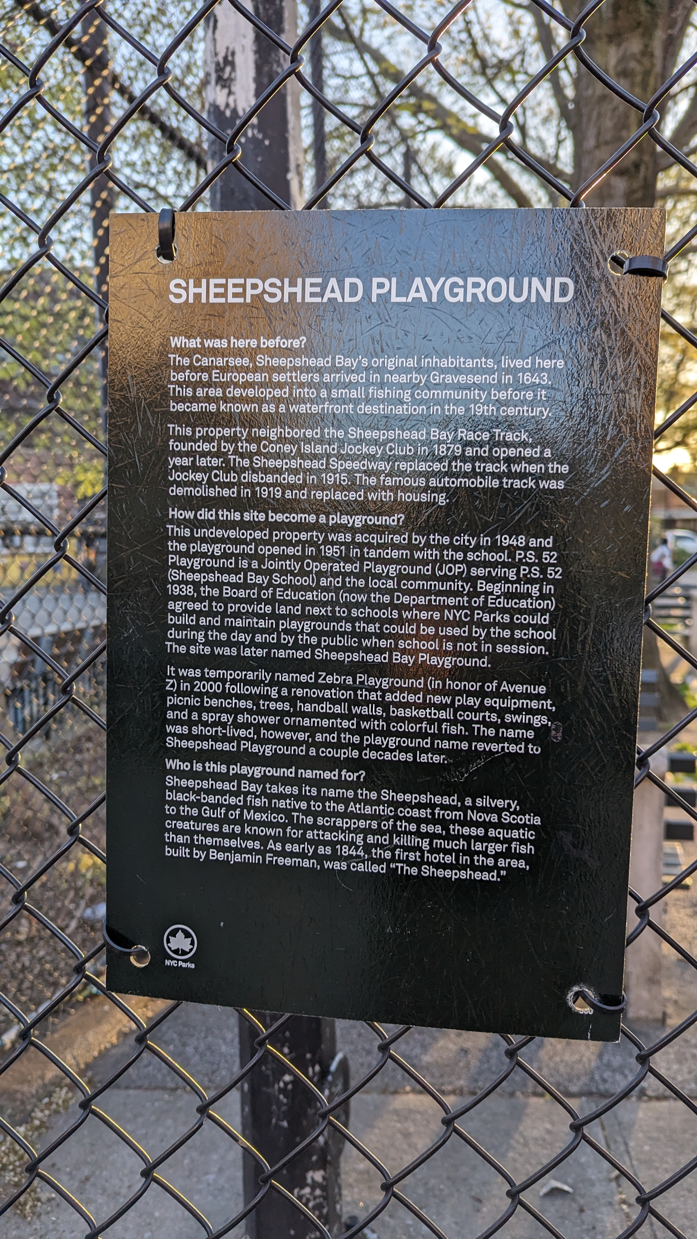 Sheepshead Playground