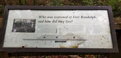 Who was stationed at Fort Randolph and how did they live?