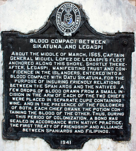 Blood Compact Between Sikatuna and Legaspi historical marker