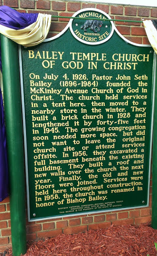 Bailey Temple Church Of God In Christ
