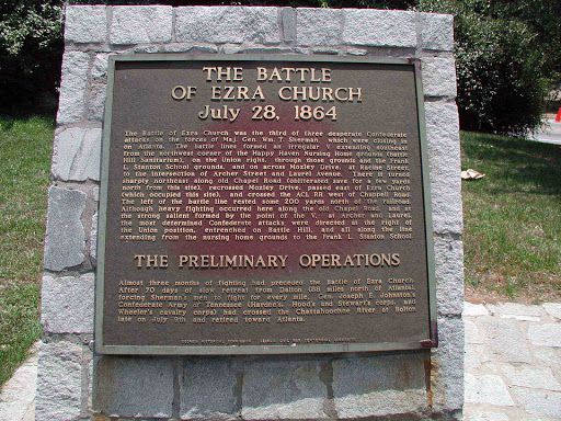 The Battle of Ezra Church - Plaque 1