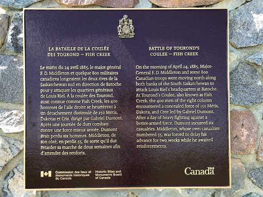 Battle of Tourond's Coulee / Fish Creek National Historic Site of Canada