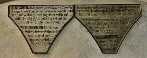 Burford: St John the Baptist Church; Ancient information board