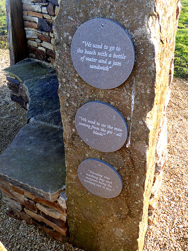 Inscriptions in the wndbreak at Horden Grassland Nature Reserve