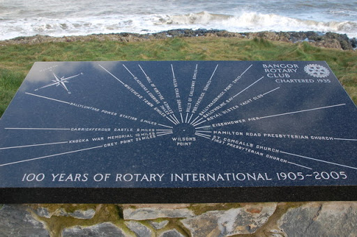 Plaque near Wilson's Point, Bangor