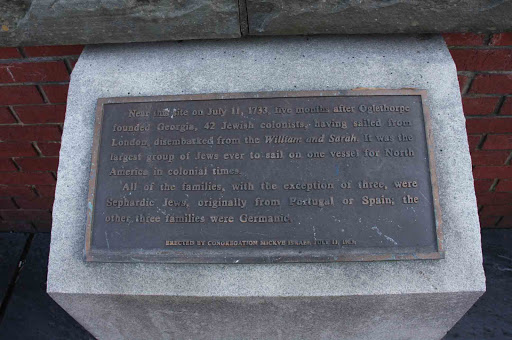 Landing of the Jews &mdash; July 1733