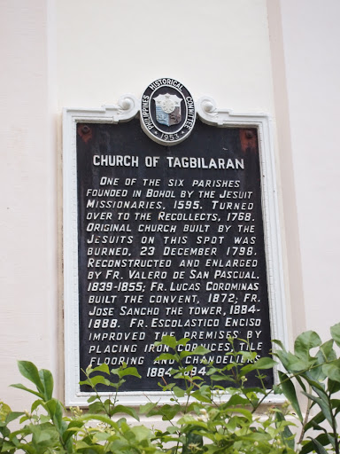 Church of Tagbilaran historical marker