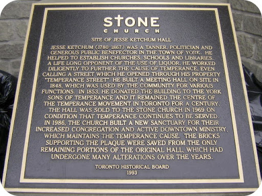 Stone Church    Site of Jesse Ketchum Hall